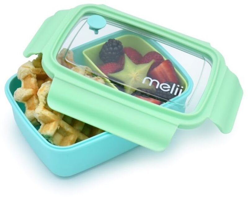 Melii Φαγητοδοχείο Με Ασποσπώμενα Διαχωριστικά Blue (MEL21850)