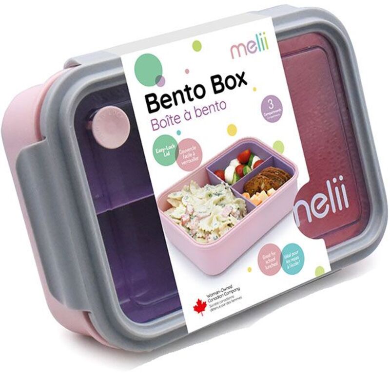 Melii Φαγητοδοχείο Με Αποσπώμενα Διαχωριστικά Pink (MEL21900)