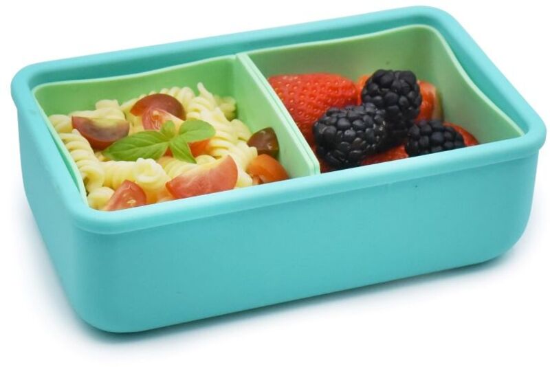 Melii Φαγητοδοχείο Σιλικόνης Με Ασποσπώμενα Διαχωριστικά Blue (MEL22310) φωτογραφία