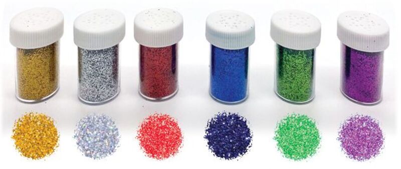 Glitter Σκόνη 6 Χρώματα 10gr.-1Τμχ (Σ25200)