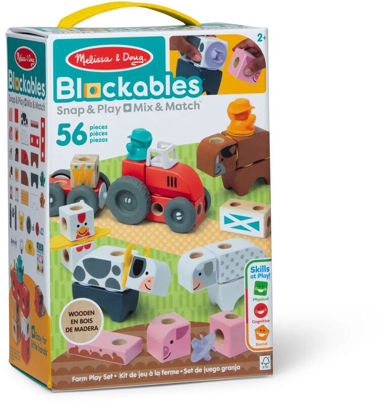 Melissa & Doug Blockables Σετ Φάρμας (6074894)