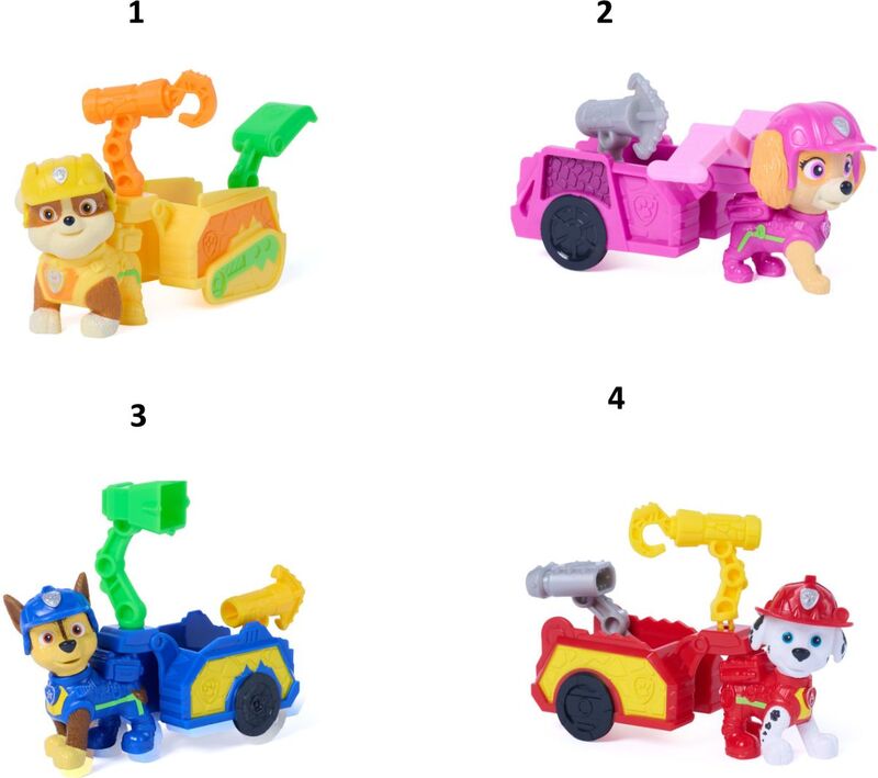 Paw Patrol Dino Movie Κουτάβια Με Εργαλεία-Οχήματα-4 Σχέδια (6076003) - φωτογραφία 2