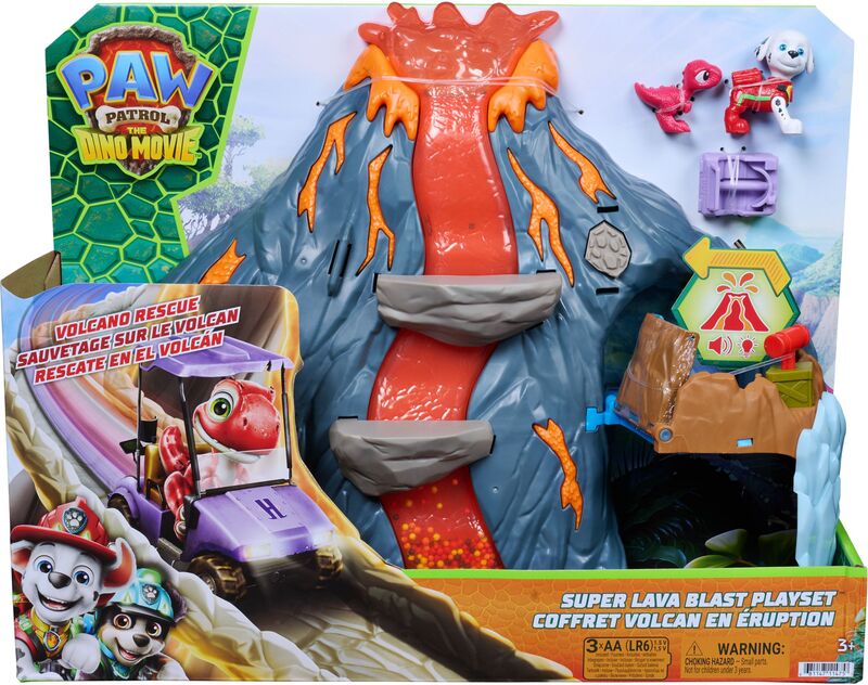 Spin Master Paw Patrol Dino Movie Σετ Παιχνιδιού Ηφαίστειο Super Lava Blast - 6076336 - φωτογραφία 2