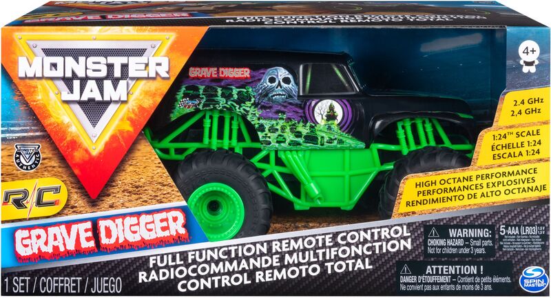 Monster Jam Τηλεκατευθυνόμενο Grave Digger 1:24 (6044955) - φωτογραφία 2