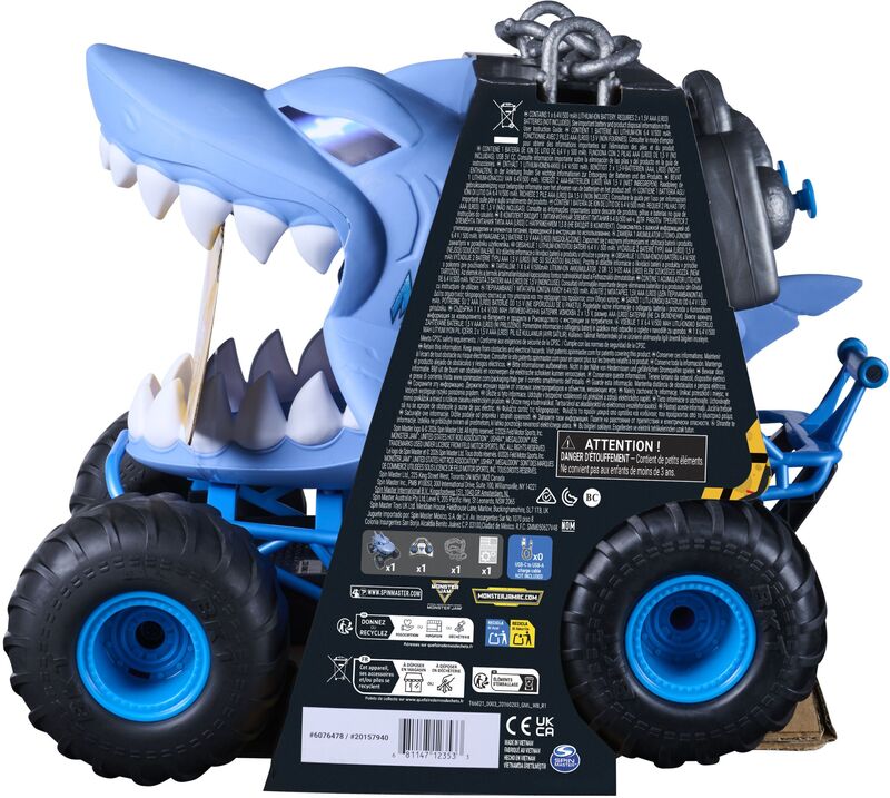 Monster Jam Τηλεκατευθυνόμενο Chomping Megalodon 1:15 (6077795) - φωτογραφία 7