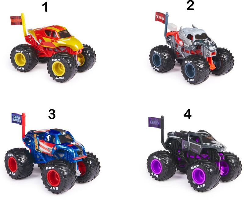 Monster Jam Όχημα 1:4 Marvel-5 Σχέδια-1Τμχ (6069960) - φωτογραφία 2