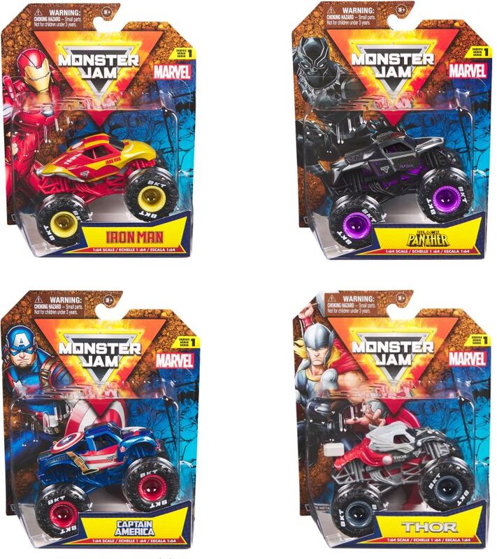 Monster Jam Όχημα 1:4 Marvel-5 Σχέδια-1Τμχ (6069960) - φωτογραφία 3