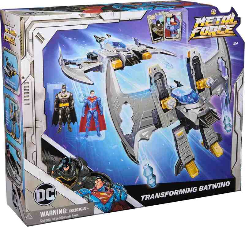 DC Metal Force Transforming Batwing & 2 Φιγούρες 10cm (6070889) - φωτογραφία 2
