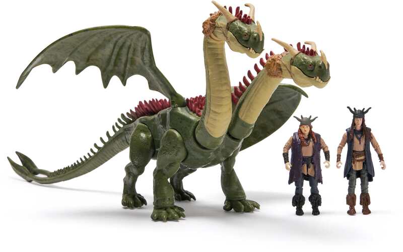 Dragons Δράκος Hideous Zippleback & 2 Φιγούρες (6074244)