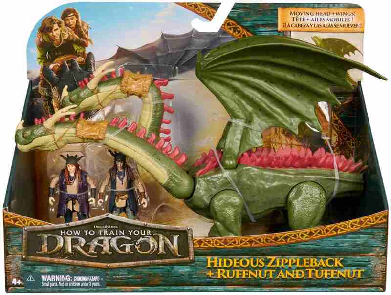 Dragons Δράκος Hideous Zippleback & 2 Φιγούρες (6074244) - φωτογραφία 2