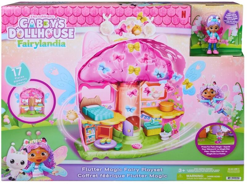 Gabby's Dollhouse Fairylandia Ξωτικά Flutter Magic Playset (6076335) - φωτογραφία 2