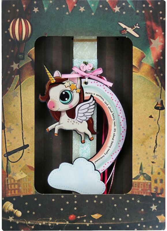 Λαμπάδα Μονόκερος Rainbow Φτερά (LA23018C) φωτογραφία