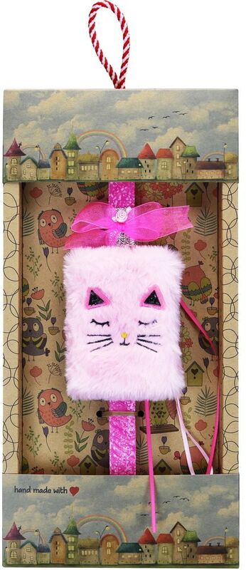 Synchronia Λαμπάδα Μπλοκ Λούτρινο Γάτα (LA25004A)