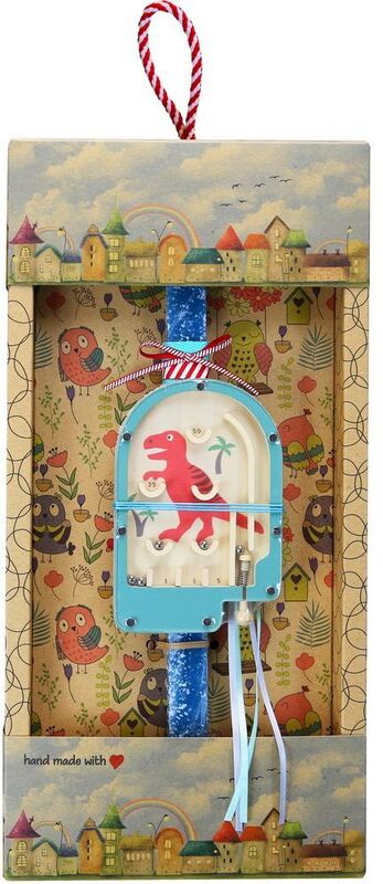 Λαμπάδα Φλίπερ Μίνι Δεινόσαυρος Πορτοκαλί (LA25009C)