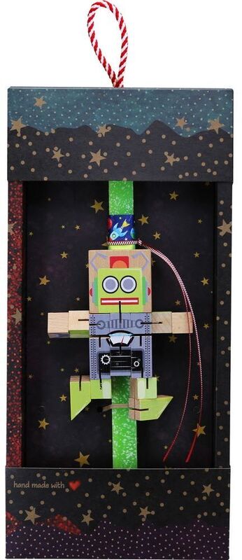 Synchronia Λαμπάδα Ρομπότ Τρανσφόρμερ Πράσινο (LA25016C)