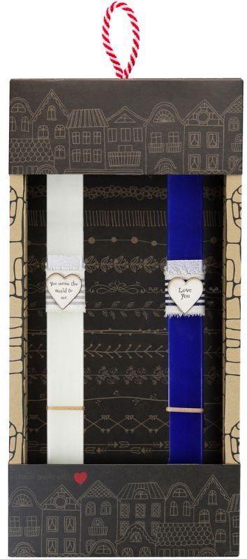 Synchronia Λαμπάδα Καρδιές Ζευγάρι (LA25036AC)