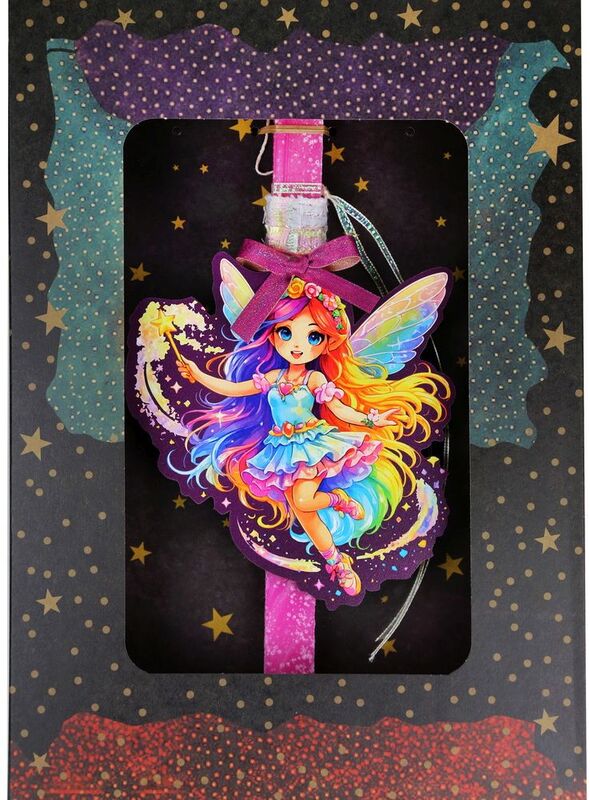 Synchronia Λαμπάδα Νεράϊδα Rainbow (LA26034C)