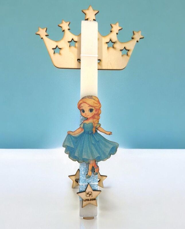 Λαμπάδα Lifelikes Γαλάζια Πριγκίπισσα Ραβδί (04.21.00.000.7236)