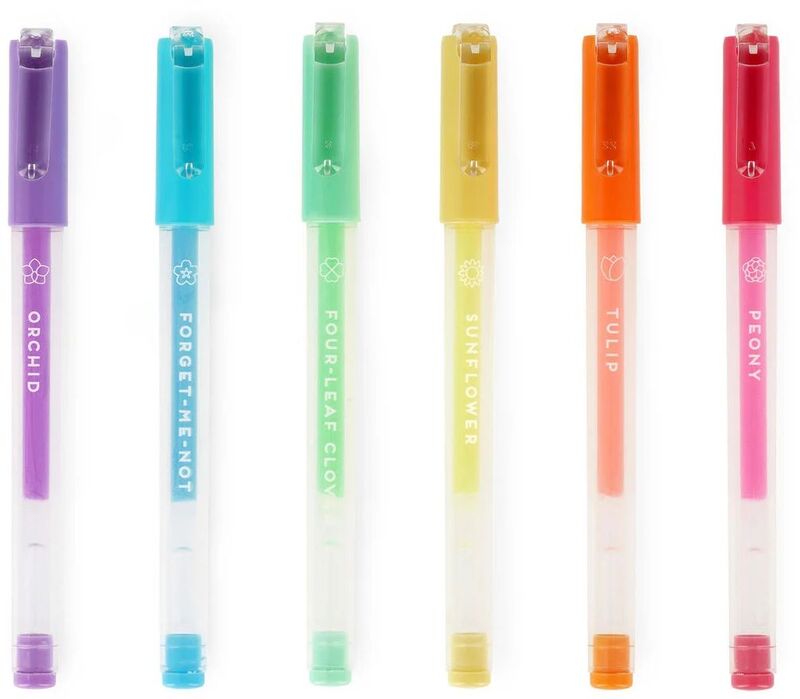 Legami Set Of 6 Mini Gel Pens-Spring Is In The Air-Pastel Colours (PGP0001)