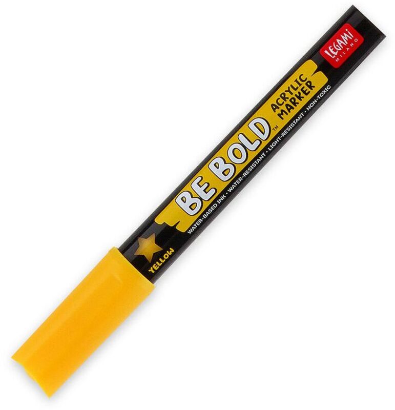 Legami Acrylic Marker-Be Bold-Yellow (ACM0005)