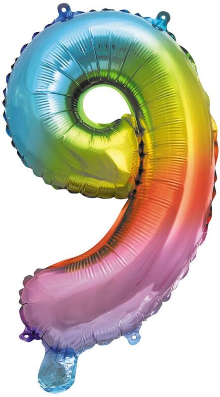 Foil Μπαλόνια Πολύχρωμα Μεταλλικά No9 10cm (92732)