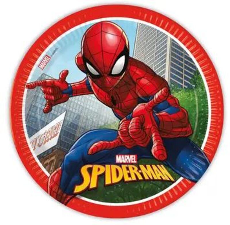 Πιάτα Μεγάλα Spiderman Crime Fighter 23cm 8Τμχ (093863)