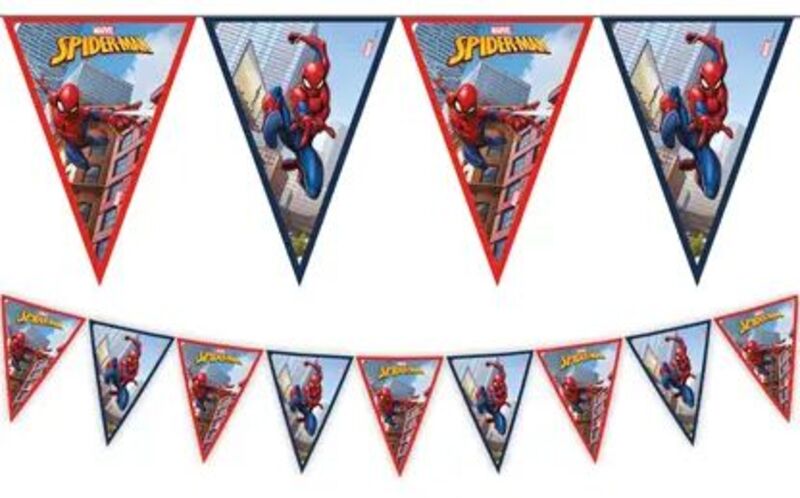 Τρίγωνες Γιρλάντες Spiderman Crime Fighter 1Τμχ (093867)