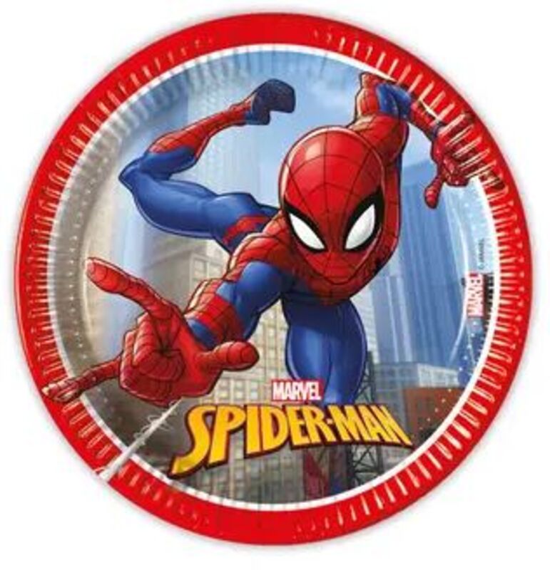 Πιάτα Μεσαία Spiderman Crime Fighter 20cm 8Τμχ (094054)