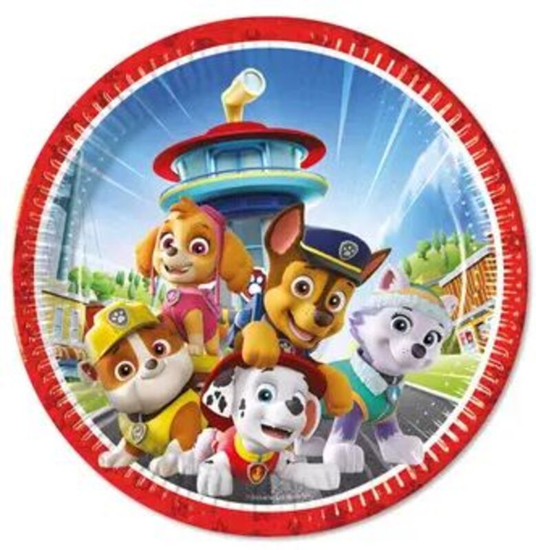 Πιάτα Μεγάλα Paw Patrol Rescue Heroes 23cm 8Τμχ (95597)