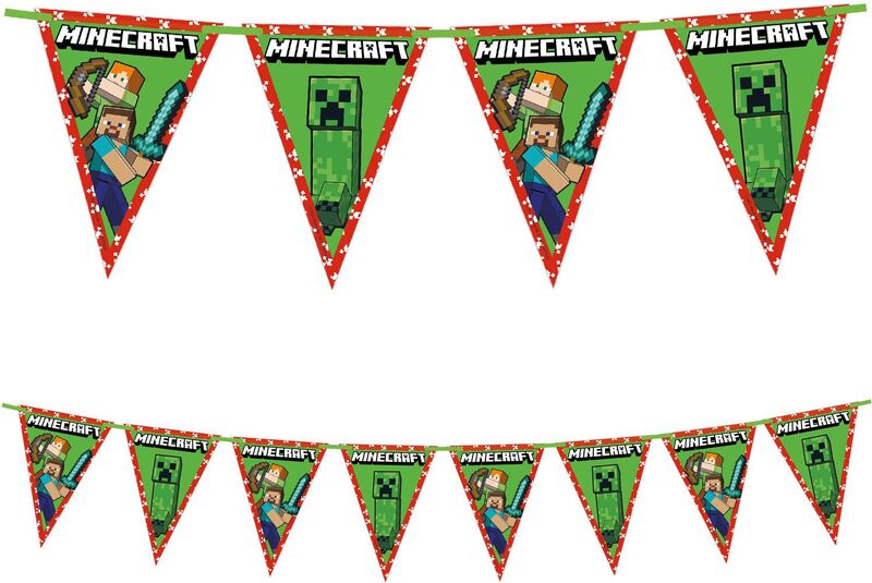 Τρίγωνες Γιρλάντες Minecraft 1Τμχ (95661)