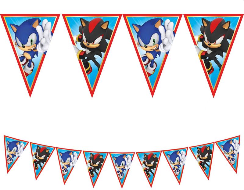 Τρίγωνες Γιρλάντες Sonic 1Τμχ (95667)