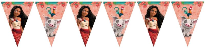 Τρίγωνες Γιρλάντες Vaiana II 1Τμχ (97204)