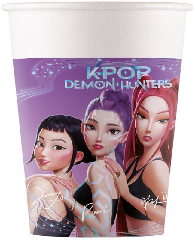 Ποτήρια Χάρτινα K-Pop Demon Hunters 200ml 8Τμχ (98640)