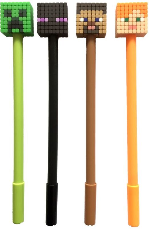 Puckator Στυλό Fine Tip Minecraft-4 Σχέδια-1Τμχ (PEN209)