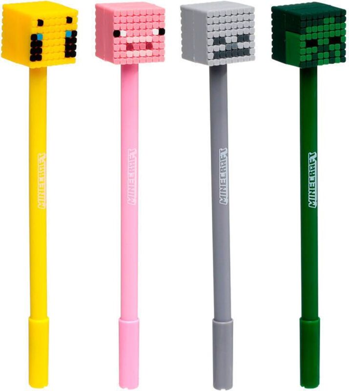 Puckator Στυλό Fine Tip Minecraft-4 Σχέδια-1Τμχ (PEN254)