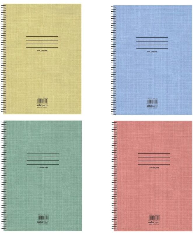 Salko Τετράδιο Colorline Σπιράλ 17x25 3 Θέματα 180 Σελίδες-4 Σχέδια-1 Τμχ (7853) φωτογραφία