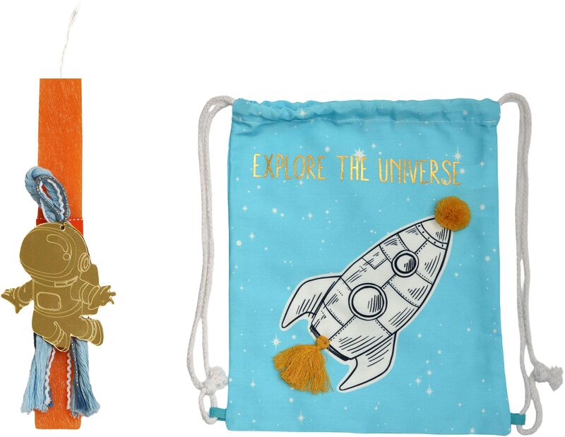 Λύχνος Λαμπάδα Με Σακίδιο Πλάτης Διάστημα (ΠΛ067)