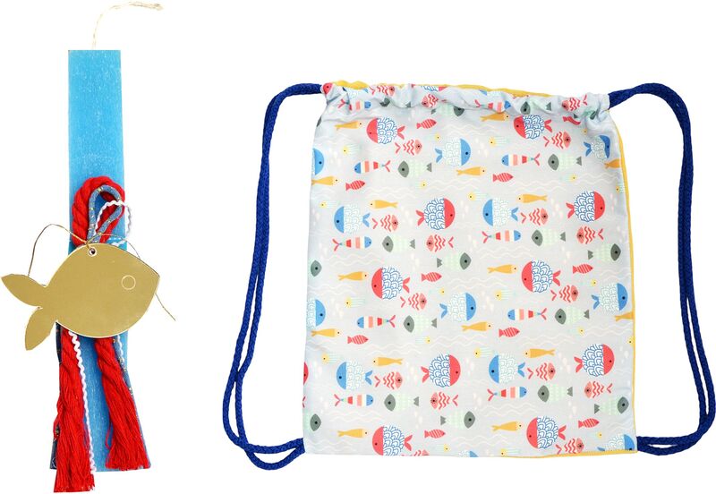 Λύχνος Λαμπάδα Με Σακίδιο Πλάτης Ψαράκι (ΠΛ069)