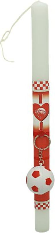 Λαμπάδα Μπρελόκ Μπάλα Φουσκωτή Κόκκινη (26-747)