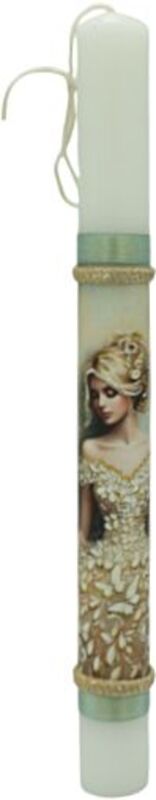 Λαμπάδα Κοπέλα Φόρεμα Ανάγλυφο (26-776)