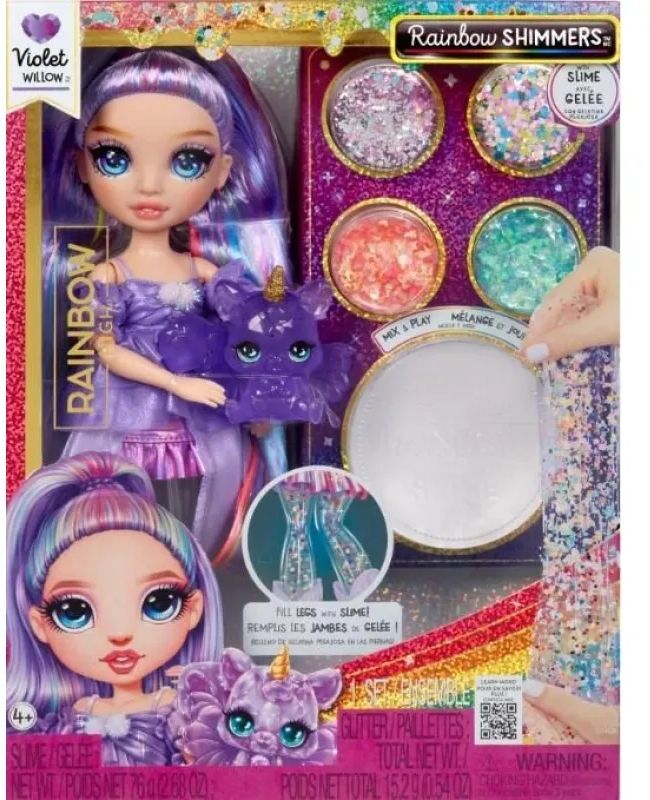 Rainbow High Shimmers Κούκλα & Slime-Violet (122425EU) - φωτογραφία 2