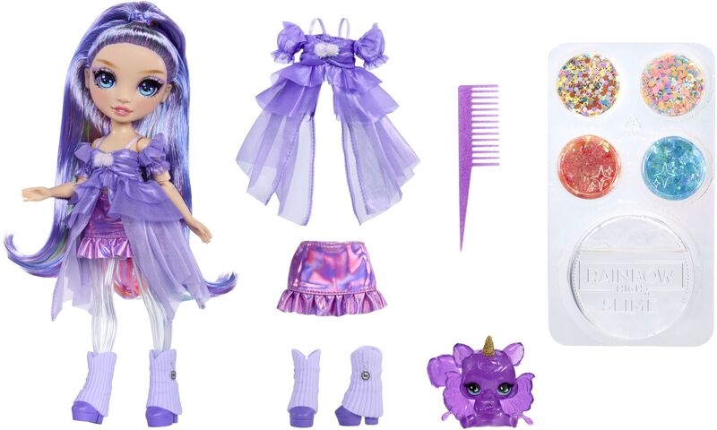 Rainbow High Shimmers Κούκλα & Slime-Violet (122425EU) - φωτογραφία 4