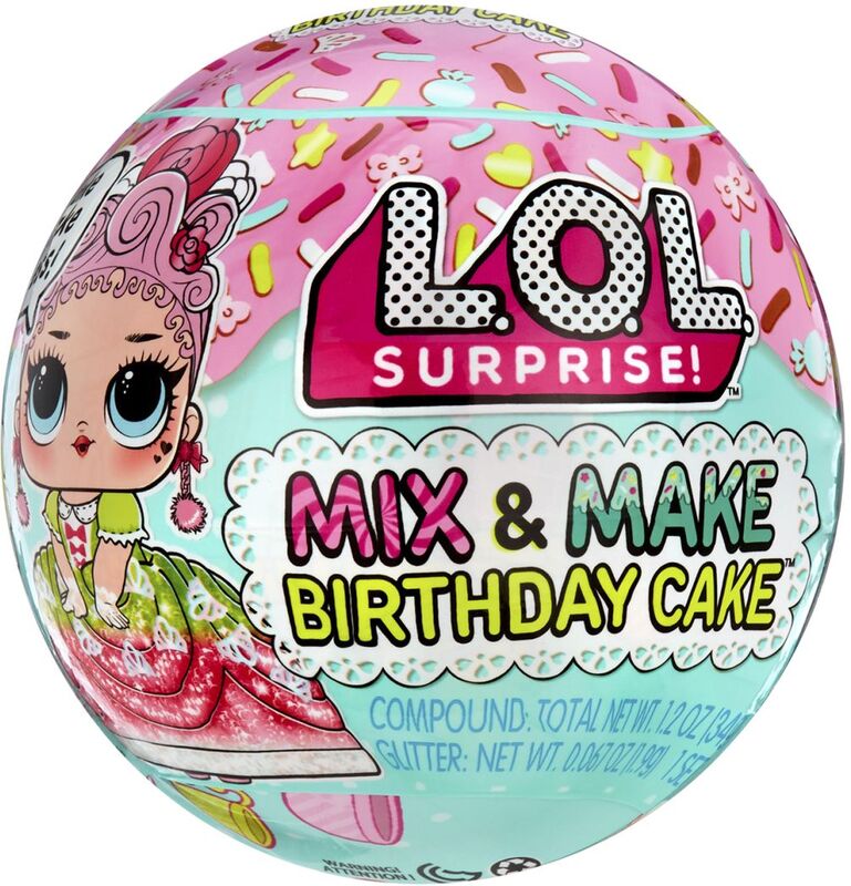 L.O.L Surprise Mix & Make Birthday Cake Κούκλα-9 Σχέδια-1Τμχ (593140EUC)