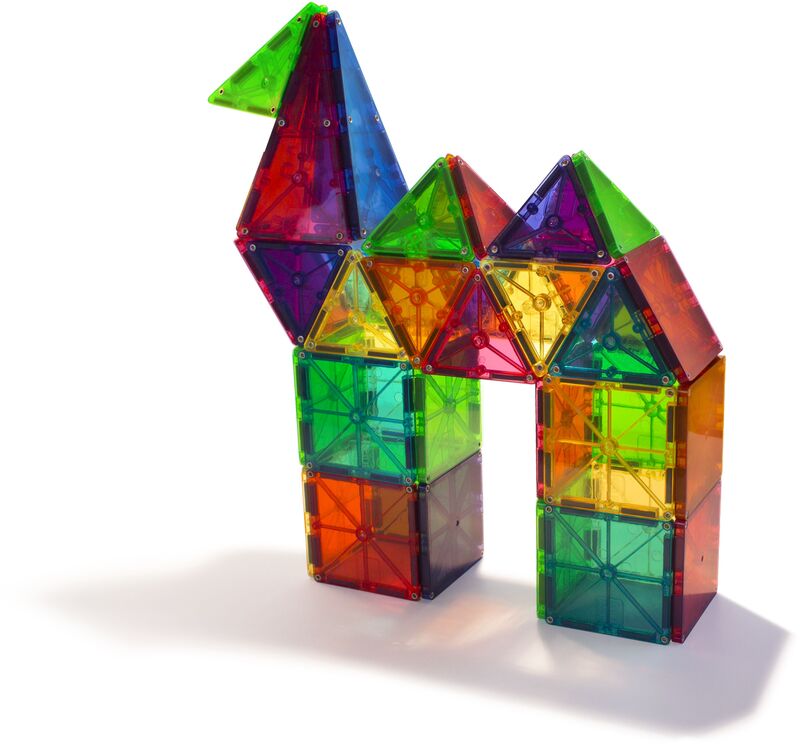 Magna-Tiles Clear Colors Set-100 Τμχ (04300) - φωτογραφία 3