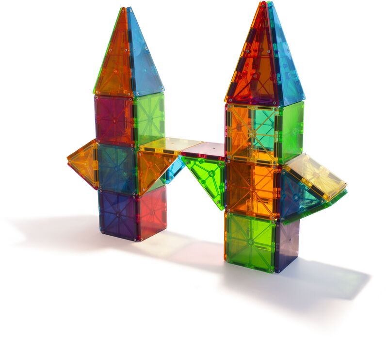 Magna-Tiles Clear Colors Set-100 Τμχ (04300) - φωτογραφία 4