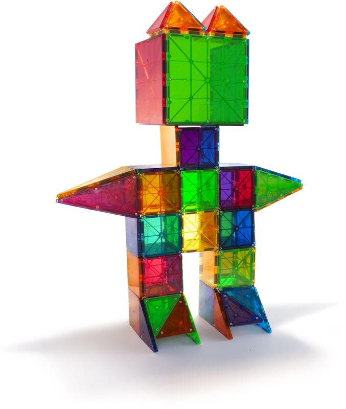Magna-Tiles Clear Colors Set-100 Τμχ (04300) - φωτογραφία 5