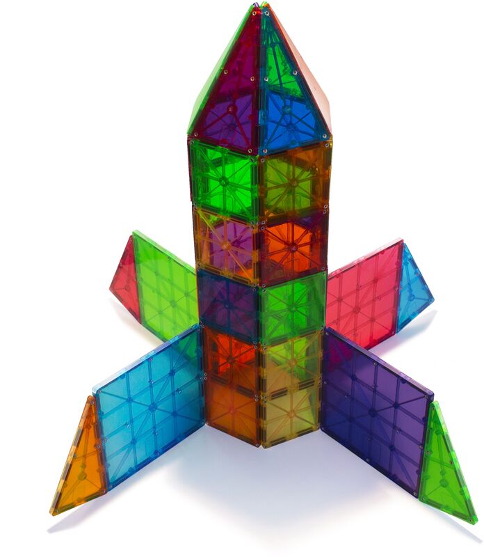 Magna-Tiles Clear Colors Set-100 Τμχ (04300) - φωτογραφία 6