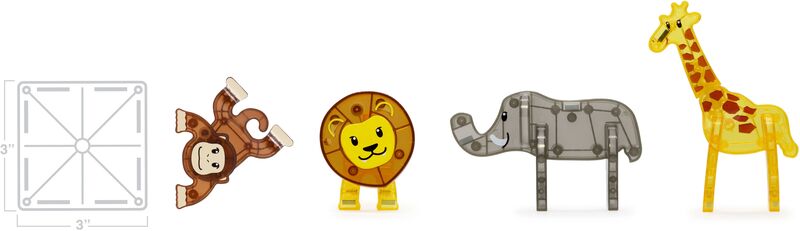 Magna-Tiles Safari Animals Set 25Τμχ (20925) - φωτογραφία 3