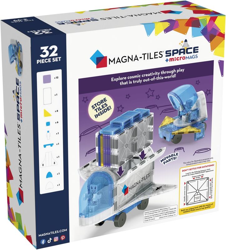 Magna-Tiles Space Set 32 Κομμάτια 242032 - φωτογραφία 6