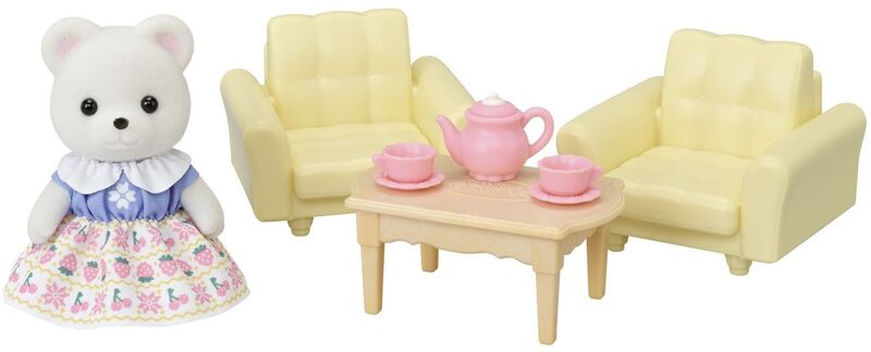 Sylvanian Families Polar Bear Girl's Sitting Room Set (5831)
